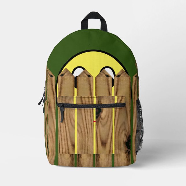 Mochila Impresa Tema de Emoji oculto (Anverso)