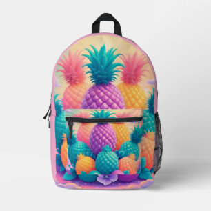 Mochila Impresa Tema de la fruta de la piña