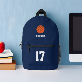 Mochila Impresa Tema del baloncesto divertido personalizado