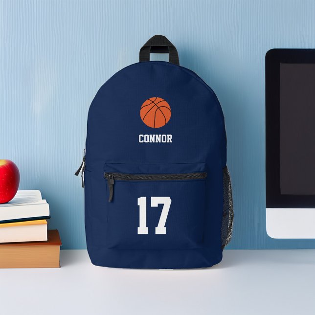 Mochila Impresa Tema del baloncesto divertido personalizado (Subido por el creador)