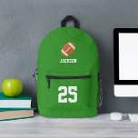Mochila Impresa Tema del fútbol personalizado<br><div class="desc">Diseño con temática deportiva personalizada y divertido.</div>