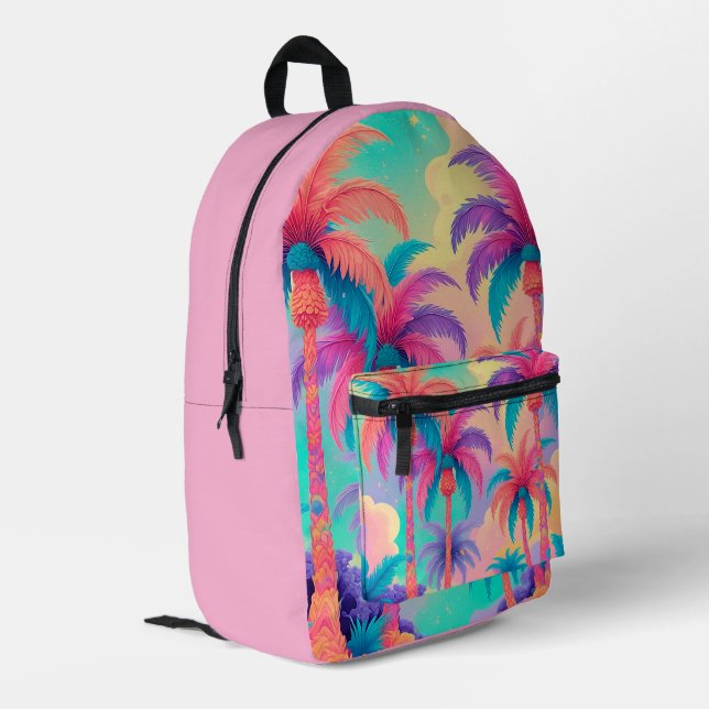 Mochila Impresa Temática de palmeras (Esquina izquierda trasera)