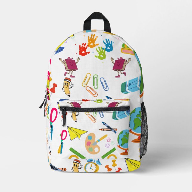 Mochila Impresa Temporada de Regreso a Clases  (Anverso)