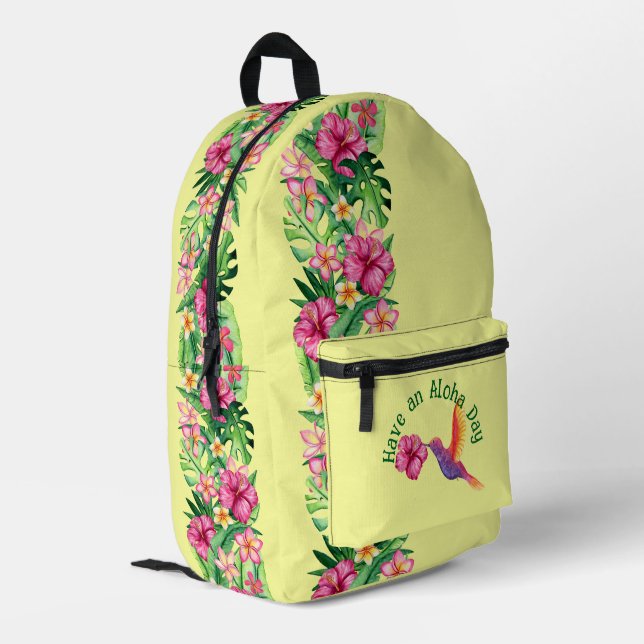 Mochila Impresa Ten un día Aloha (Esquina izquierda trasera)