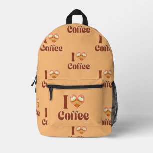 Mochila Impresa Tengo que amar el lema del corazón lindo del café