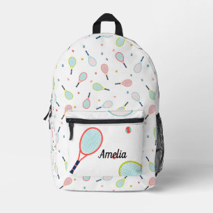 Mochila Impresa Tenis Nombre personalizado Personalizado azul verd