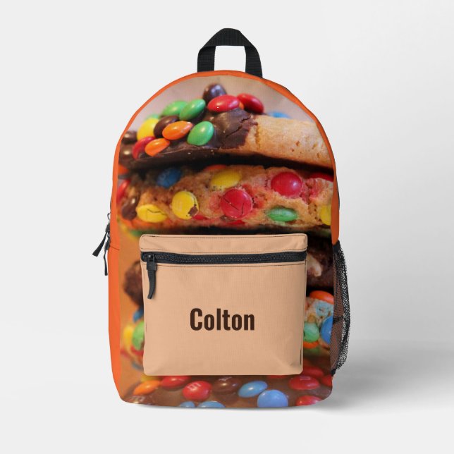 Mochila Impresa Tentación de chocolate personalizada (Anverso)