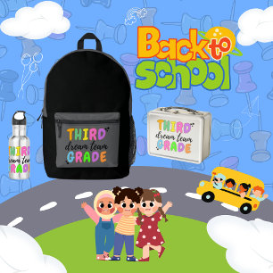 Mochila Impresa Tercer curso, clásico de vuelta a la escuela de ni