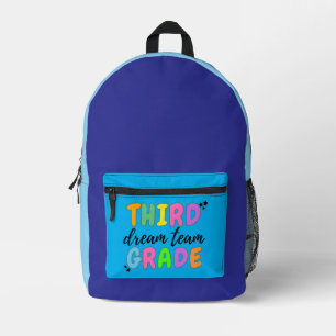 Mochila Impresa Tercer curso, color puro de vuelta a la escuela