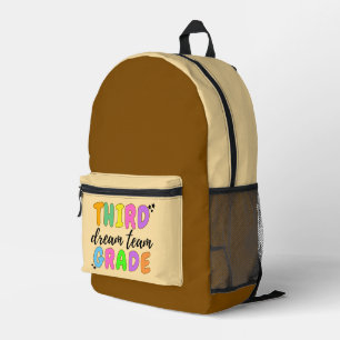 Mochila Impresa Tercer grado, color puro de vuelta a la caída esco