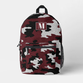 Mochila Impresa Texas Maroon & White college Camo Printed