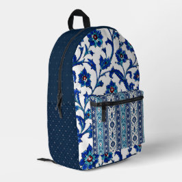 Mochila Impresa Textil artesanal inspirado en otomano y japonés