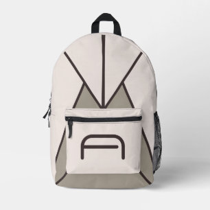 Mochila Impresa Texto personalizado geométrico abstracto polvo mal