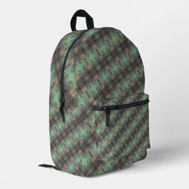 Mochila Impresa Textura #7 de la obra Nuit (Esquina izquierda trasera)
