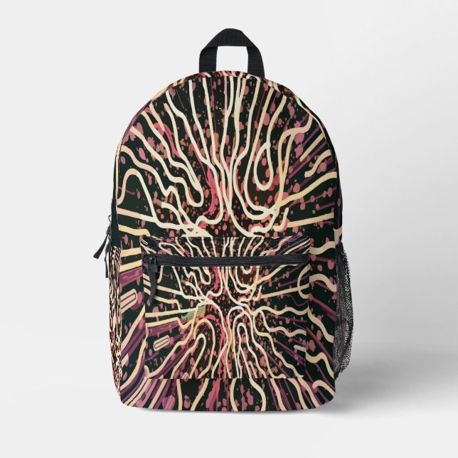 Mochila Impresa Textura a rayas (Anverso)