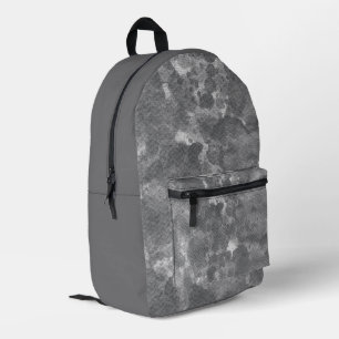 Mochila Impresa Textura de mármol gris oscuro