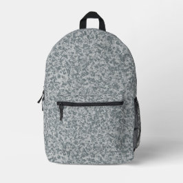 Mochila Impresa Textura de piedra orgánica gris patrón continuo