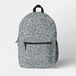 Mochila Impresa Textura de piedra orgánica gris patrón continuo