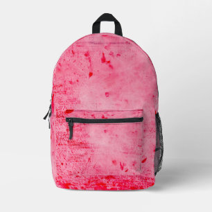 Mochila Impresa Textura de pintura grunge rosa rojo