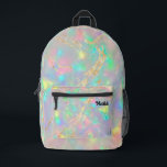 Mochila Impresa textura inspirada en opal<br><div class="desc">mochila de fondo inspirada en opal</div>