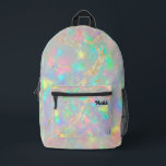 Mochila Impresa textura inspirada en opal<br><div class="desc">mochila de fondo inspirada en opal</div>