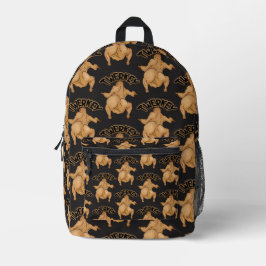 Mochila Impresa Thanksgiving Twerkey  Backpack