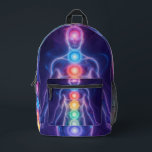 Mochila Impresa  The 7 Chakras<br><div class="desc">The 7 chakras are energy centers aligned along the spine that influence different areas of life — from safety and creativity to confidence,  love,  communication,  intuition,  and spirituality. When balanced,  they support harmony,  inner strength,  and overall well-being.</div>