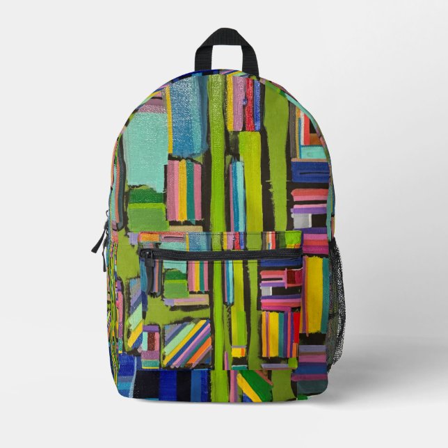 Mochila Impresa The Acrylic Abstracted Painting (Anverso)