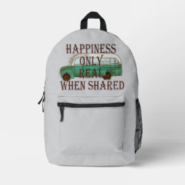 Mochila Impresa The Magic Bus: Happiness Only Real When Shared -