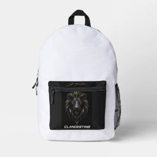 Mochila Impresa This dark lion backpack design