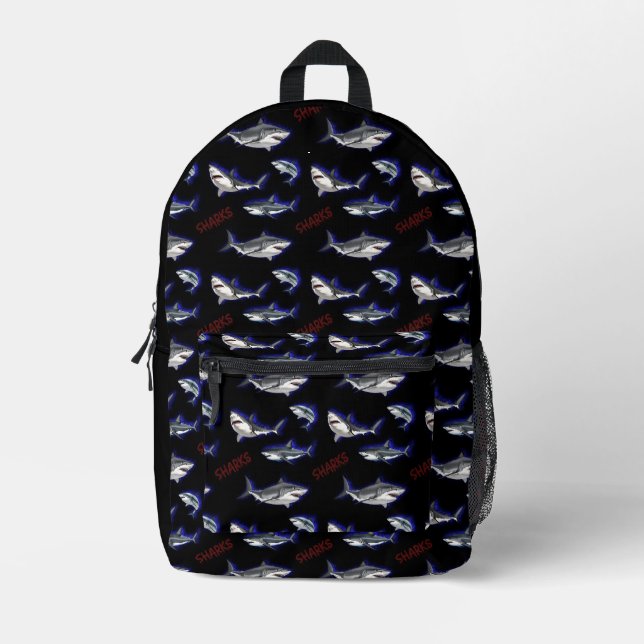 Mochila Impresa Tiburones (Anverso)