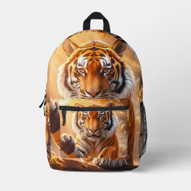 Mochila Impresa Tiger - Golden Tiger Greeting  (Anverso)