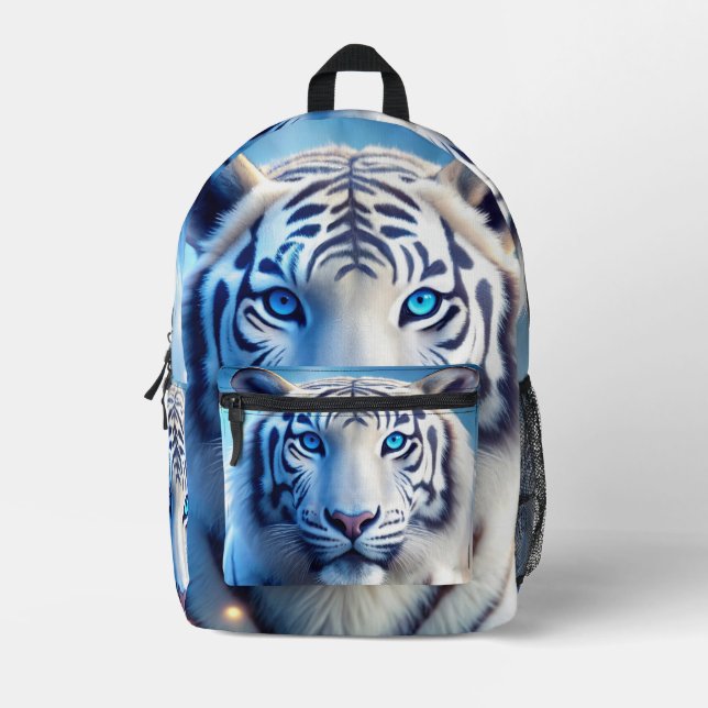 Mochila Impresa Tigre Blanco (Anverso)