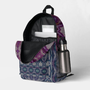 Mochila Impresa tinte de lavanda de piedra medieval 001