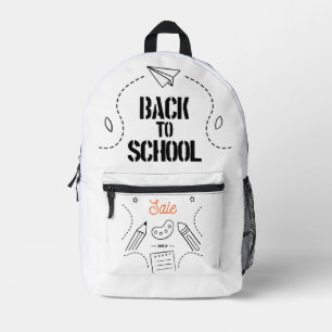 Mochila Impresa Tipografía de Regreso a la Escuela