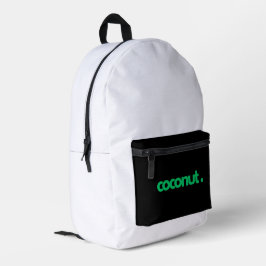 Mochila Impresa Tipografía Moderna de Coco