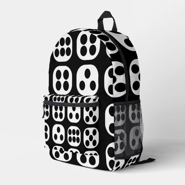 Mochila Impresa Tirar los dados (Esquina derecha trasera )