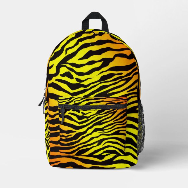 Mochila Impresa Tiras de tigre (Anverso)