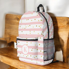 Mochila Impresa Tiras de tinta de Chica y monograma