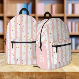 Mochila Impresa Tiras, puntos y cualquier monograma de tinta de Ch