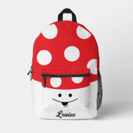 Mochila Impresa Toadstool sonriente lindo personalizado