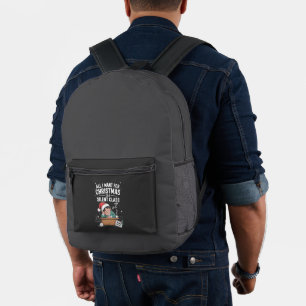 Mochila Impresa Todo lo que quiero para Navidad es un profesor de