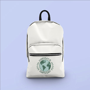 Mochila Impresa Todos los Días son el Día de la Tierra - Amante de