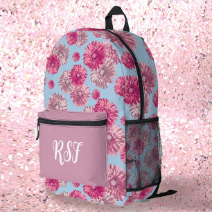 Mochila Impresa Tonos florales modernos de tonos rosa pastel
