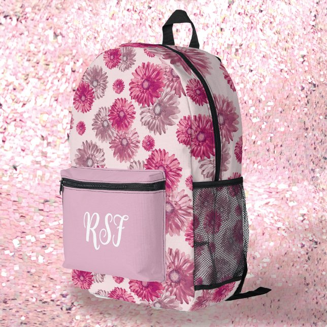 Mochila Impresa Tonos florales modernos de tonos rosa pastel (Subido por el creador)