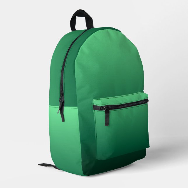 Mochila Impresa Tonos Verde Esmeralda (Esquina izquierda trasera)