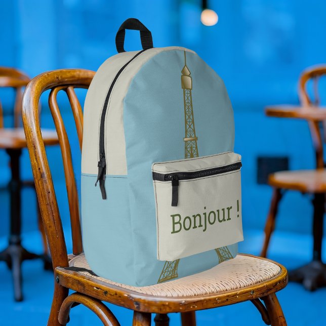 Mochila Impresa Torre Eiffel - Bonjour  (Subido por el creador)