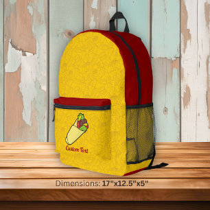 Mochila Impresa Tortilla enrollada