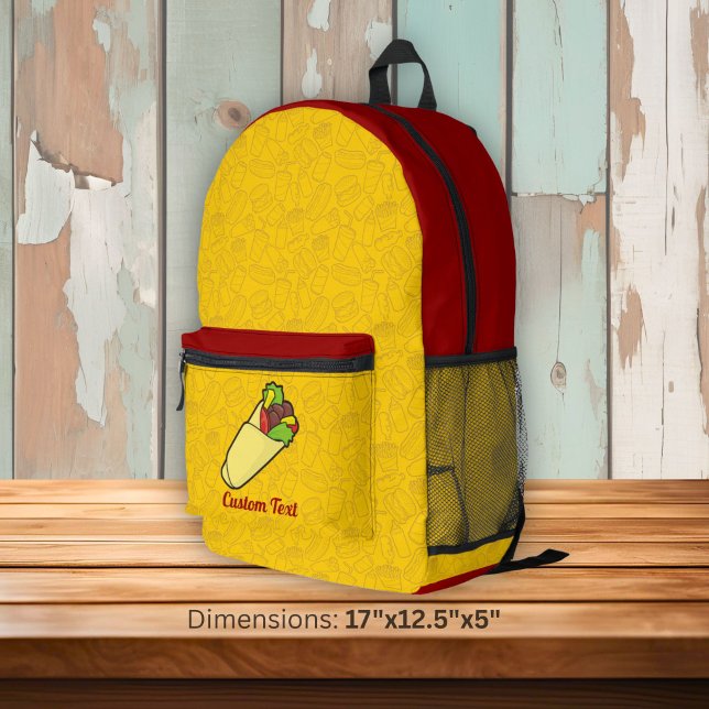 Mochila Impresa Tortilla enrollada (Subido por el creador)