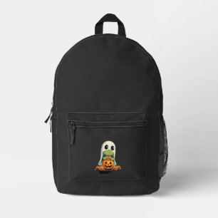 Mochila Impresa Tortuga fantasma de Halloween linda con dulces (5)